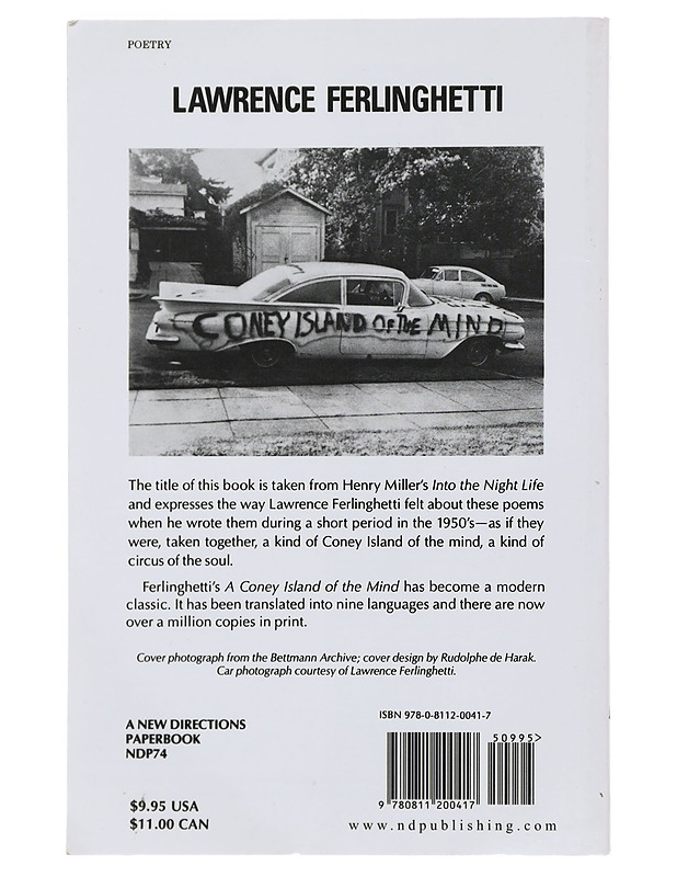 A Coney Island of the mind : poems - Ferlinghetti, Lawrence - Runot ja näytelmät - 10105479133 - 1