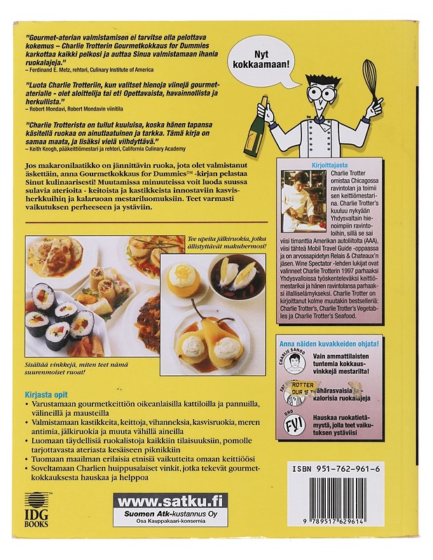 Gourmet-kokkaus for Dummies - Trotter, Charlie - Ruokakirjat - 10105479183 - 1