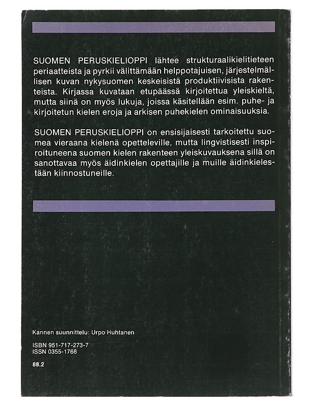 Suomen peruskielioppi - Fred Karlsson - Tietokirjat ja oppaat - 10105479187 - 1