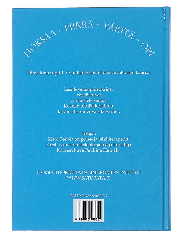 Taasko hoksaat! : palindromeja lapsille - Rekola, Risto Tapani - Lastenkirjat - 10105479196 - 1