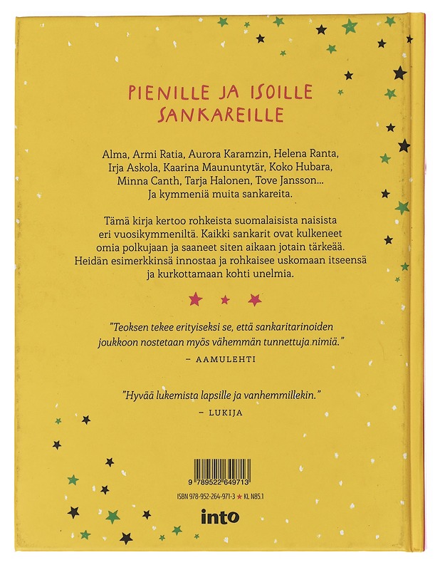 Sankaritarinoita tytöille (ja kaikille muille) - Anttonen, Taru - Elämäkerrat ja muistelmat - 10105479206 - 1