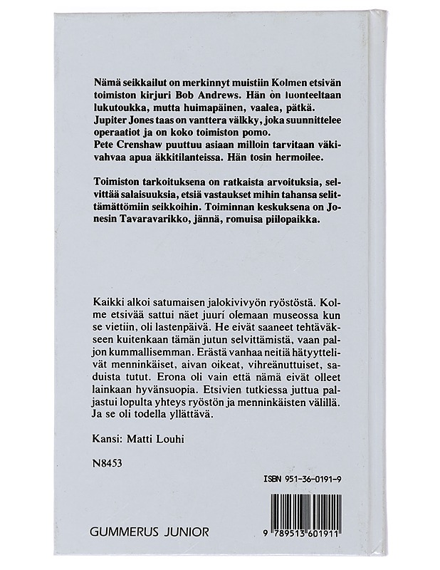 3 etsivää ja Kultainen vyö - Arthur, Robert - Nuorten kirjat - 10105479316 - 1