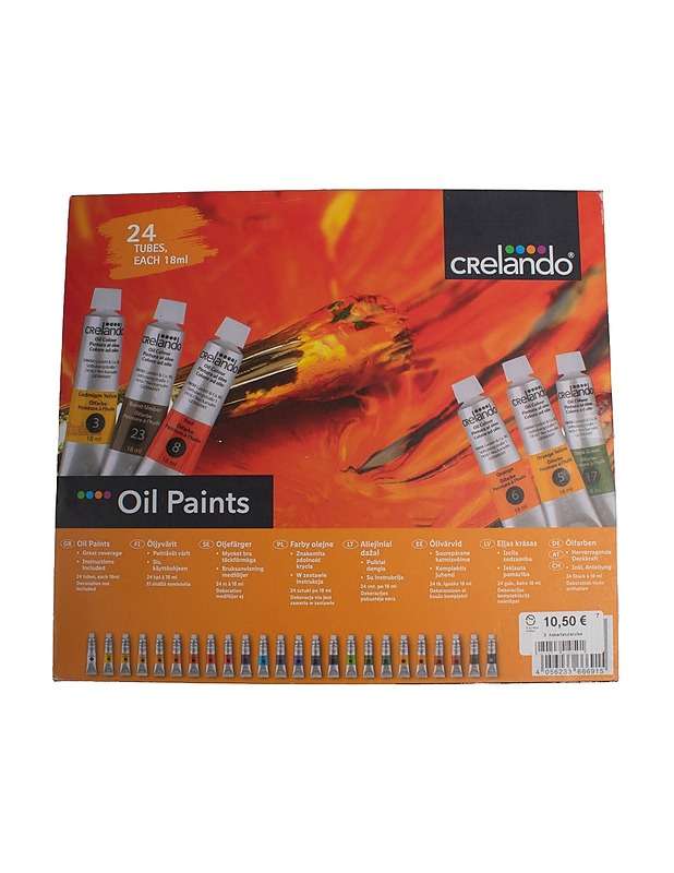 CRELANDO öljymaalit, 24 kpl - Askartelu - 10105479323 - 2