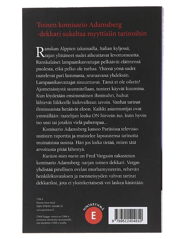 Kuriton mies nurin - Vargas, Fred - Romaanit ja novellit - 10105479327 - 1