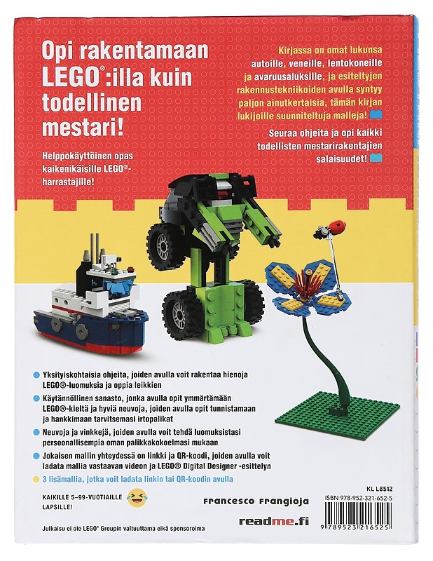 Mestarirakentajan Lego-kirja - Frangioja, Francesco - Lastenkirjat - 10105479333 - 1