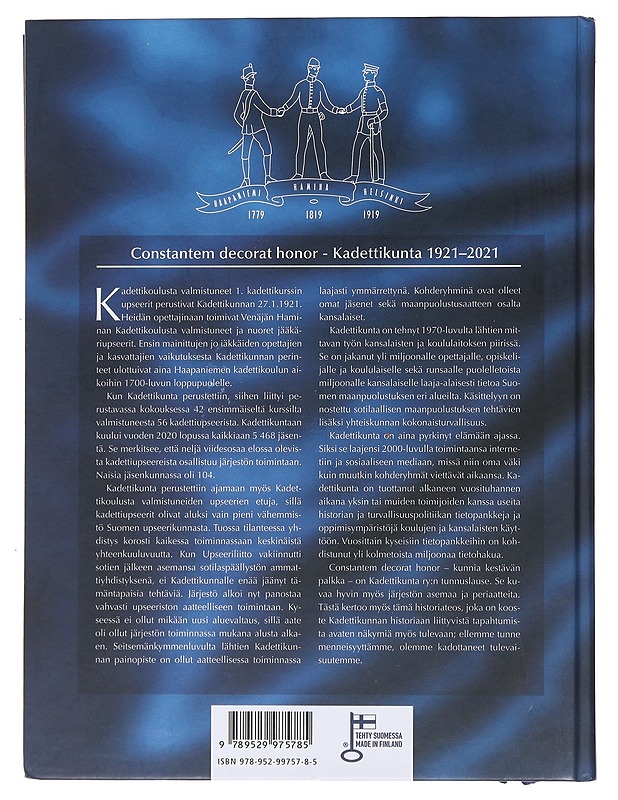 Constantem decorat honor : Kadettikunta 1921-2021 - Iskanius, Markku - Historiakirjat - 10105479340 - 1