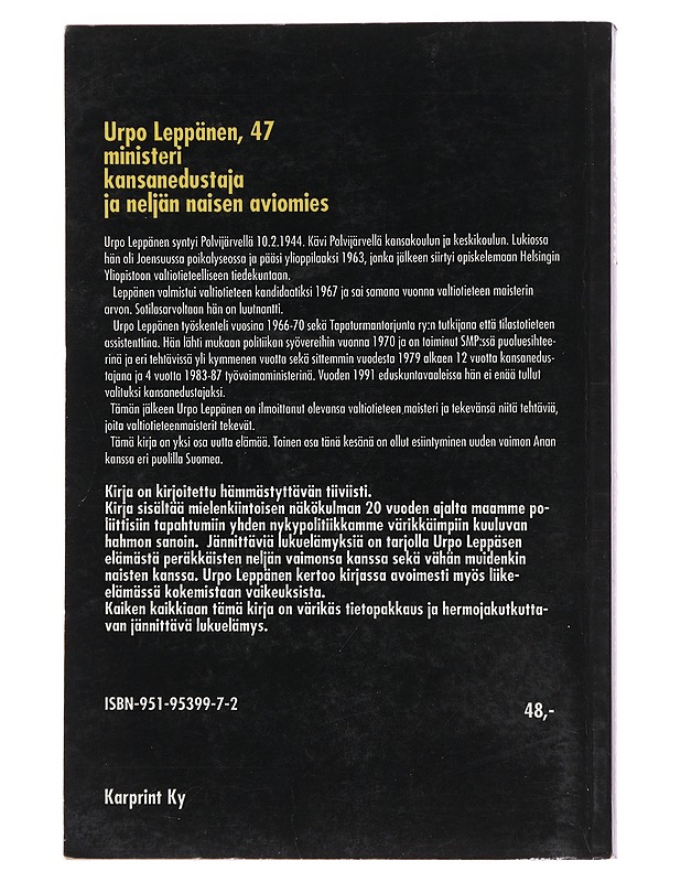 Vaimoja, valtaa, vastuksia - Urpo Leppänen - Tietokirjat ja oppaat - 10105479341 - 1