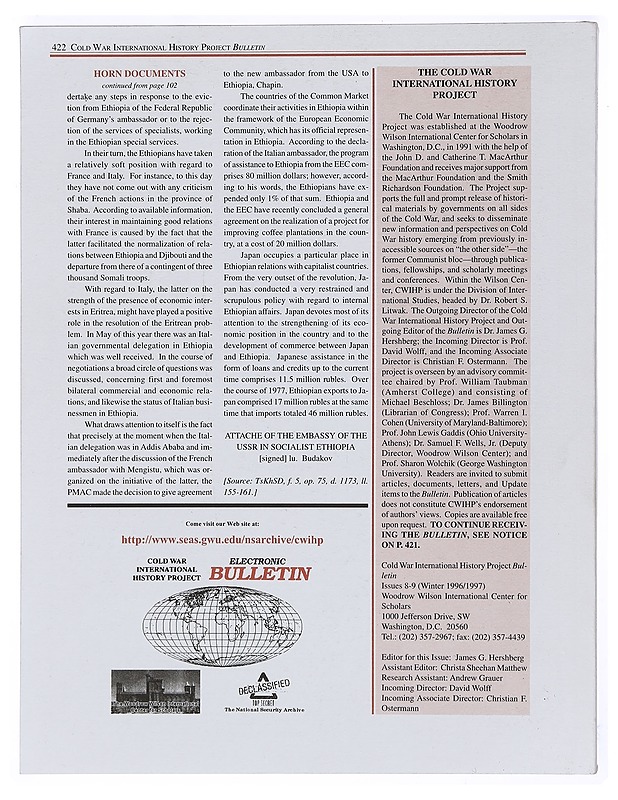Bulletin Winter/1996-1997 - Lehdet - 10105479344 - 1