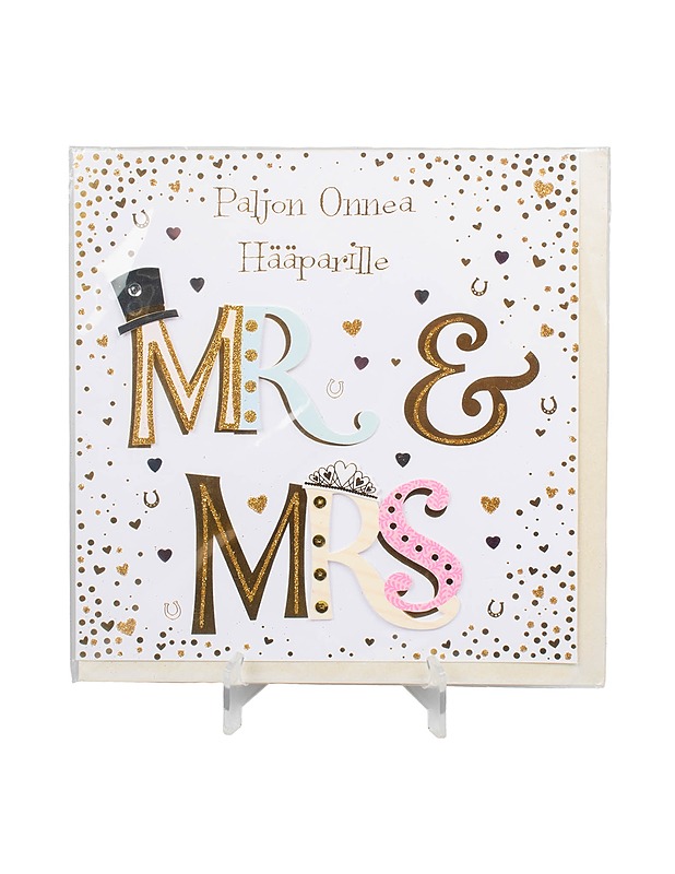 2-osainen onnittelukortti hääparille - Askartelu - 10105479363 - 0