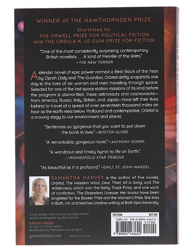 Orbital - Harvey, Samantha - Romaanit ja novellit - 10105479412 - 1