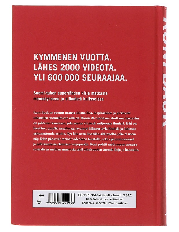 Matkani somen huipulle - Roni Back - Elämäkerrat ja muistelmat - 10105479423 - 1