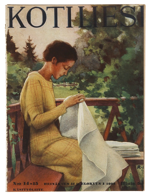 Kotiliesi 1933 No 14-15 , Heinäkuu II - Elokuu I - Lehdet - 10105479455 - 0