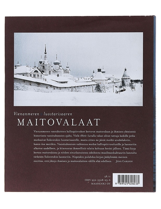 Vienanmeren luostarisaaren maitovalaat - Patino, Hernan - Historiakirjat - 10105479500 - 1