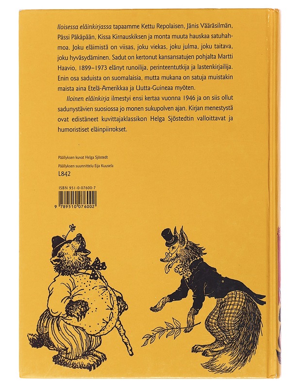 Iloinen eläinkirja eli kaksitoista viisasta mestaria - Haavio, Martti - Lastenkirjat - 10105479518 - 1