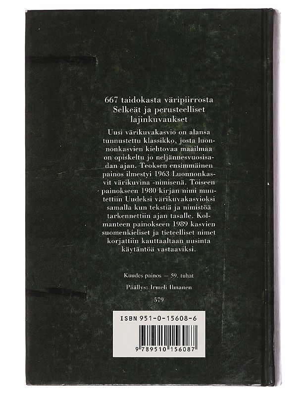 Uusi värikuvakasvio - Väänänen, Heikki - Lemmikki- ja luontokirjat - 10105479523 - 1