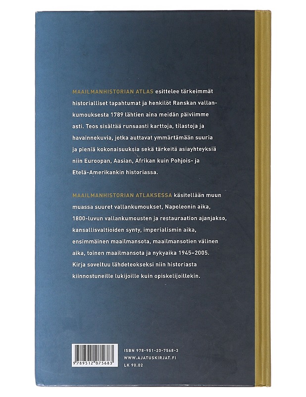 Maailmanhistorian atlas Ranskan vallankumouksesta nykypäivään - Kinder, Hermann - Historiakirjat - 10105479524 - 1