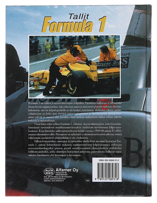Formula 1 -tallit - Kärkkäinen, Juha - Kirja lahjaksi - 10105479601 - 1