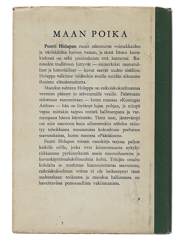 maanpoika - Pentti Holappa - Runot ja näytelmät - 10105479608 - 1