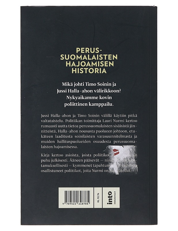 Perussuomalaisten hajoamisen historia - Nurmi, Lauri - Historiakirjat - 10105479722 - 1