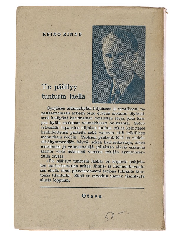 Tie päättyy tunturin laella - Rinne, Reino - Romaanit ja novellit - 10105479767 - 1