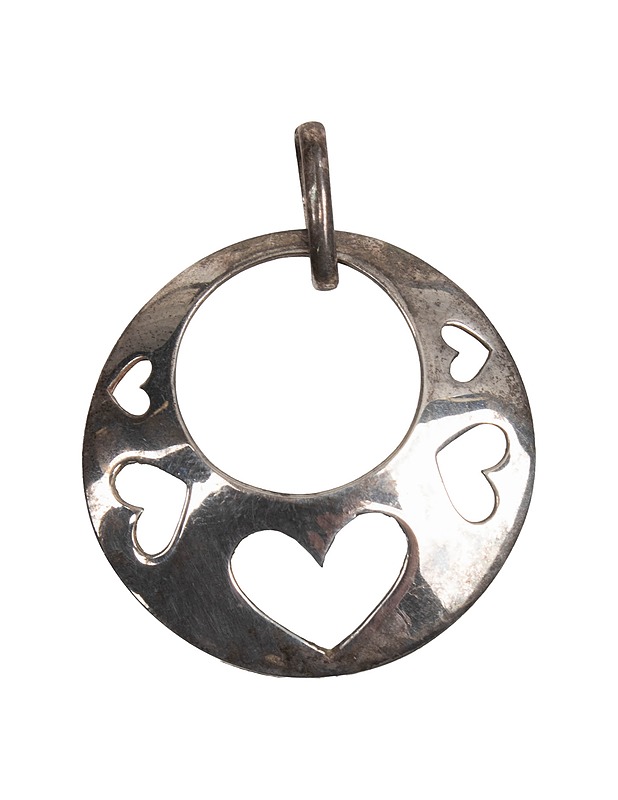 Hopeinen sydänamuletti - Askartelu - 10105479812 - 0