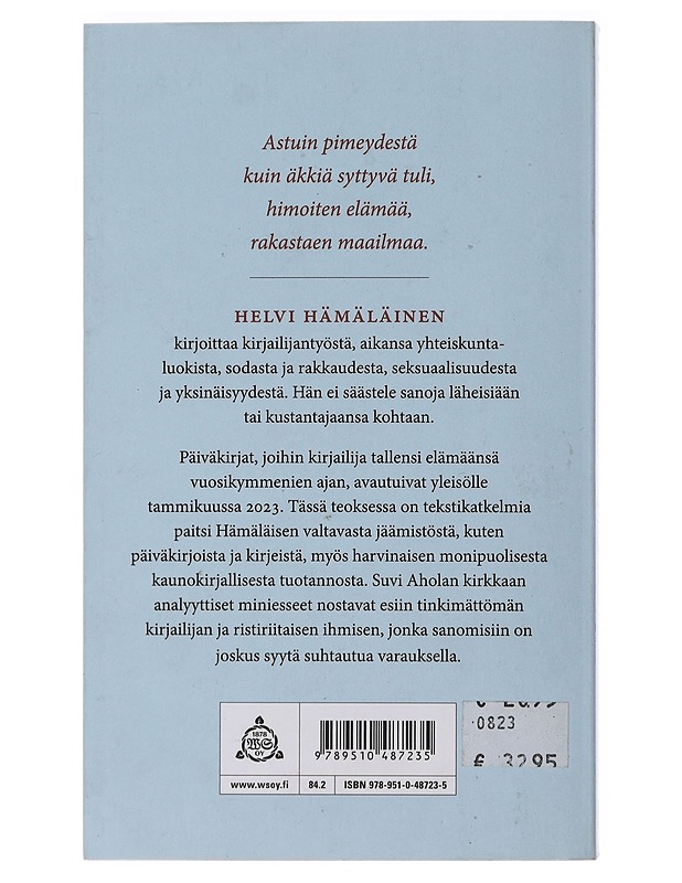 Mitä Helvi Hämäläinen todella sanoi? - Suvi Ahola - Historiakirjat - 10105479818 - 1
