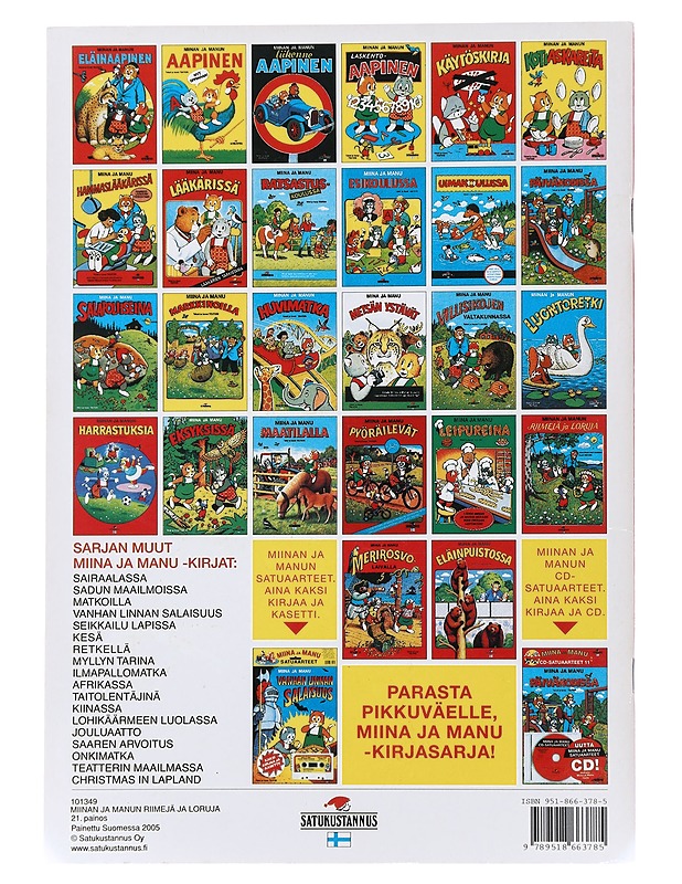 Miina ja Manu : Riimejä ja Loruja - Teutori - Lastenkirjat - 10105479841 - 1