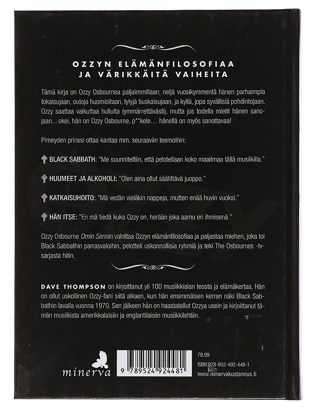 Ozzy Osbourne omin sanoin - Osbourne, Ozzy - Elämäkerrat ja muistelmat - 10105479912 - 1
