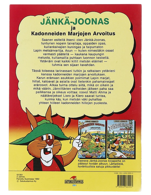 Jänkä-Joonas 2 - Kadonneiden marjojen arvoitus - Alan Fennell - Lastenkirjat - 10105479918 - 1