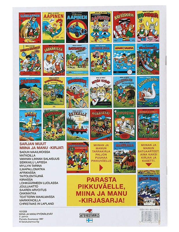 Miina ja Manu : Pyöräilevät - Teutori - Lastenkirjat - 10105479932 - 1