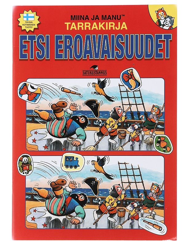 Miina ja Manu : Tarrakirja : Etsi Eroavaisuudet - Lastenkirjat - 10105479959 - 0