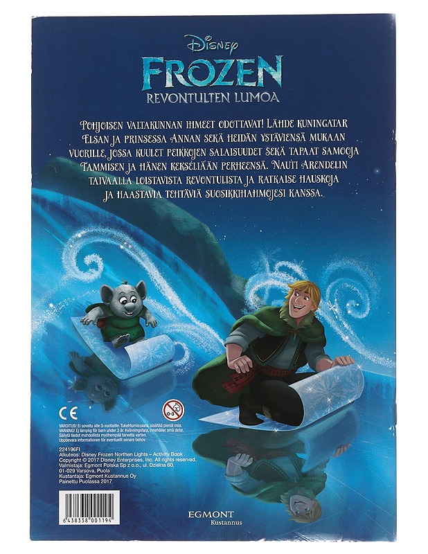 Disney Frozen: Revontulten Lumoa : Puuhakirja mukana tarroja - Lastenkirjat - 10105479971 - 1