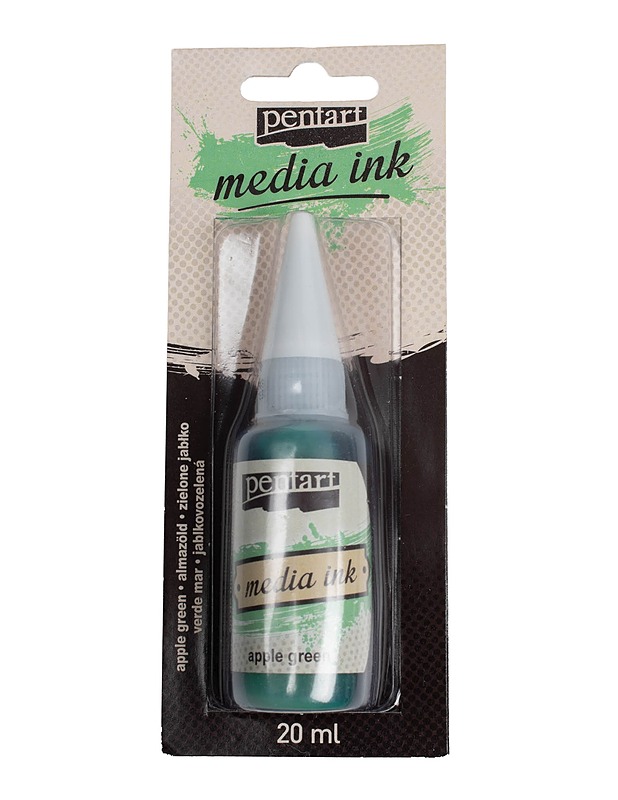 PENTART Media Ink alkoholimuste - apple green - Askartelu - 10105479993 - 0