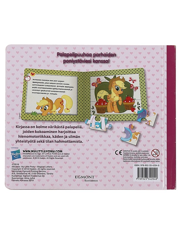 My Little Pony palapelikirja: taikakirjeet - Jylhä, Alma - Lastenkirjat - 10105480011 - 1