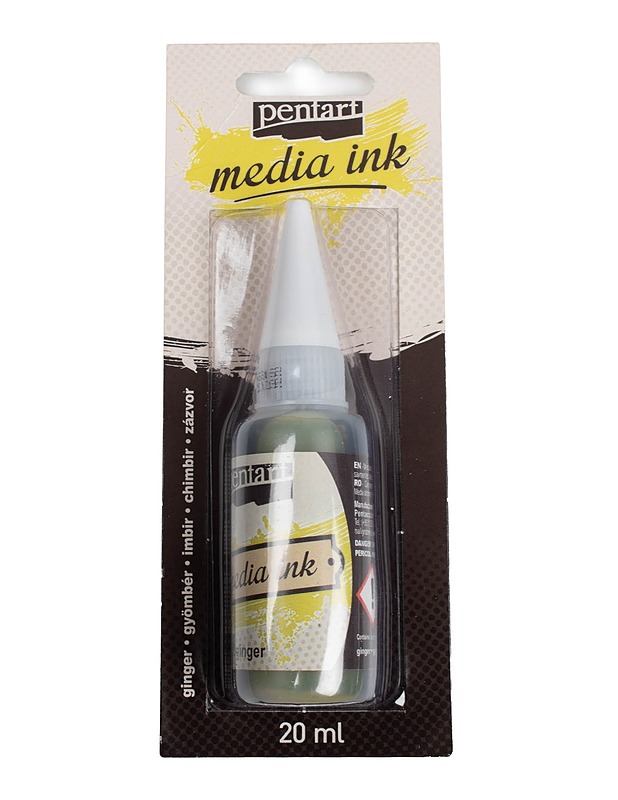 PENTART Media Ink alkoholimuste - ginger - Askartelu - 10105480004 - 0