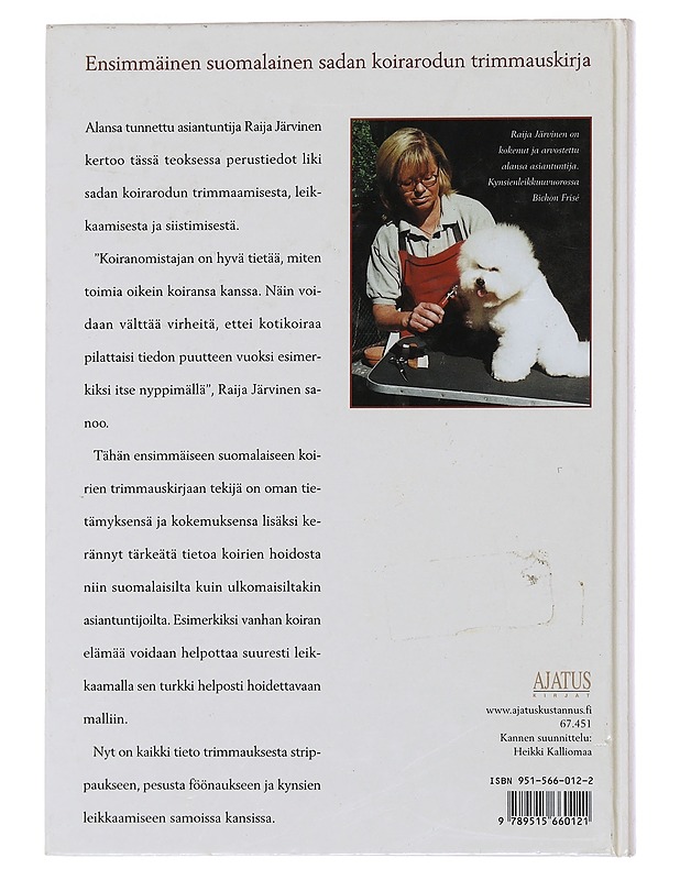 KOIRIEN TRIMMAUSKIRJA - JÄRVINEN, RAIJA - Tietokirjat ja oppaat - 10105480022 - 1