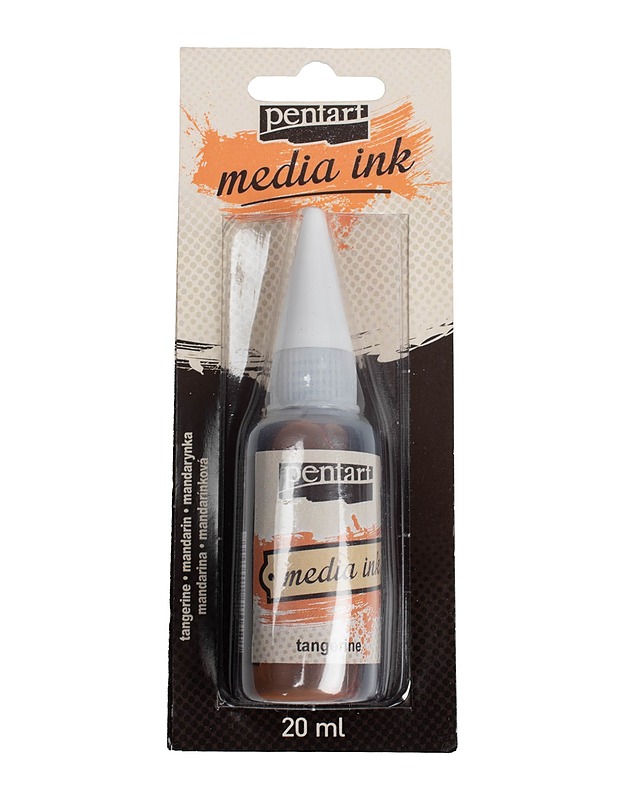 PENTART Media Ink alkoholimuste - tangerine - Askartelu - 10105480023 - 0