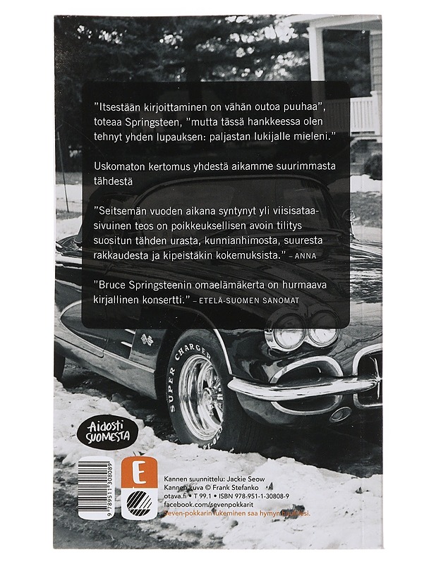 Born to run : omaelämäkerta - Springsteen, Bruce - Musiikki- ja elokuvakirjat - 10105480047 - 1