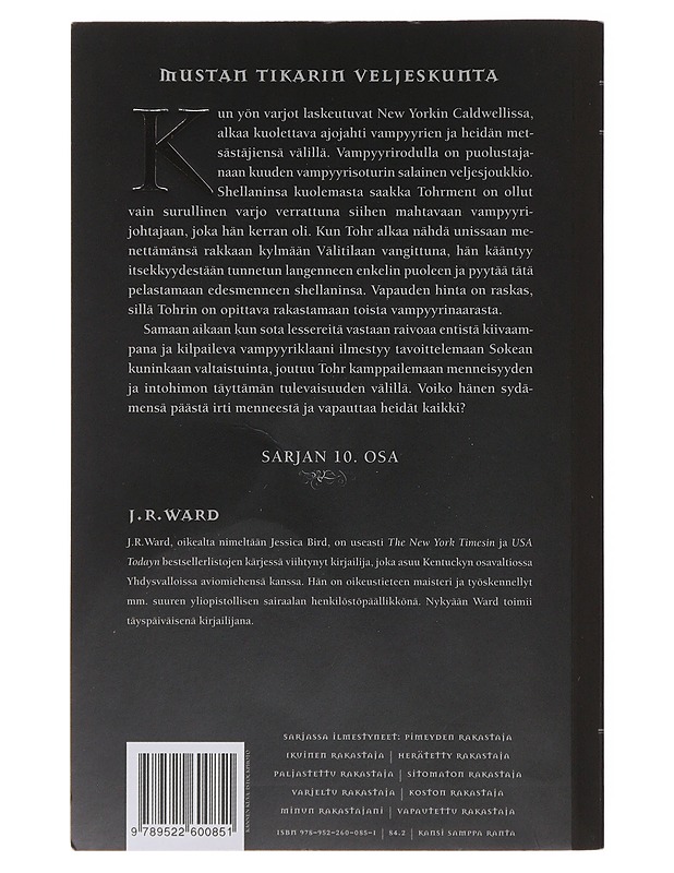 Uudestisyntynyt rakastaja - Ward, J. R. - Fantasia- ja scifi - 10105480060 - 1