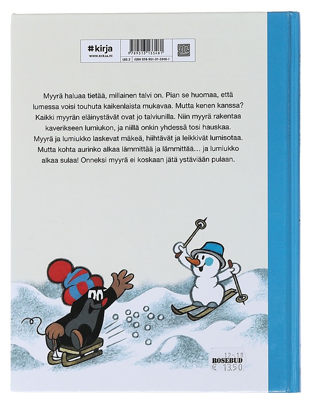 Myyrä ja lumiukko - Miler, Zdenek - Lastenkirjat - 10105480079 - 1