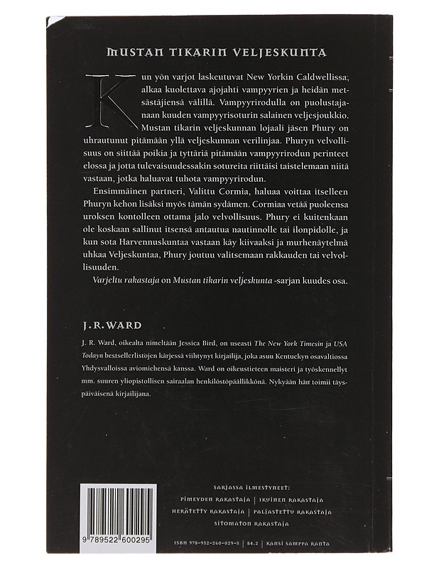 Varjeltu rakastaja - Ward, J. R. - Fantasia- ja scifi - 10105480080 - 1