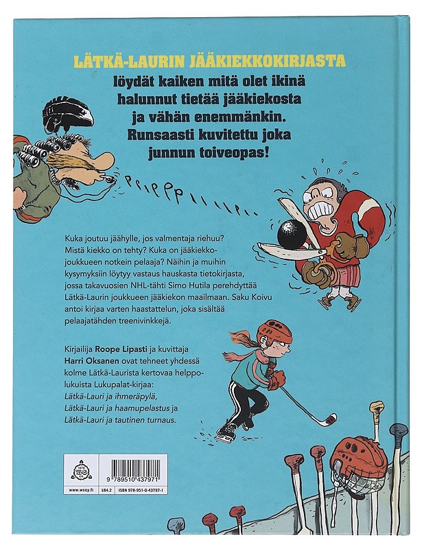 Lätkä-Laurin jääkiekkokirja - Lipasti, Roope - Lastenkirjat - 10105480097 - 1