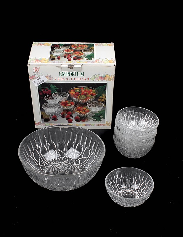 PASARI GLASS Emporium kulhosetti, 7 osaa - Lautaset ja kulhot - 10105480113 - 0