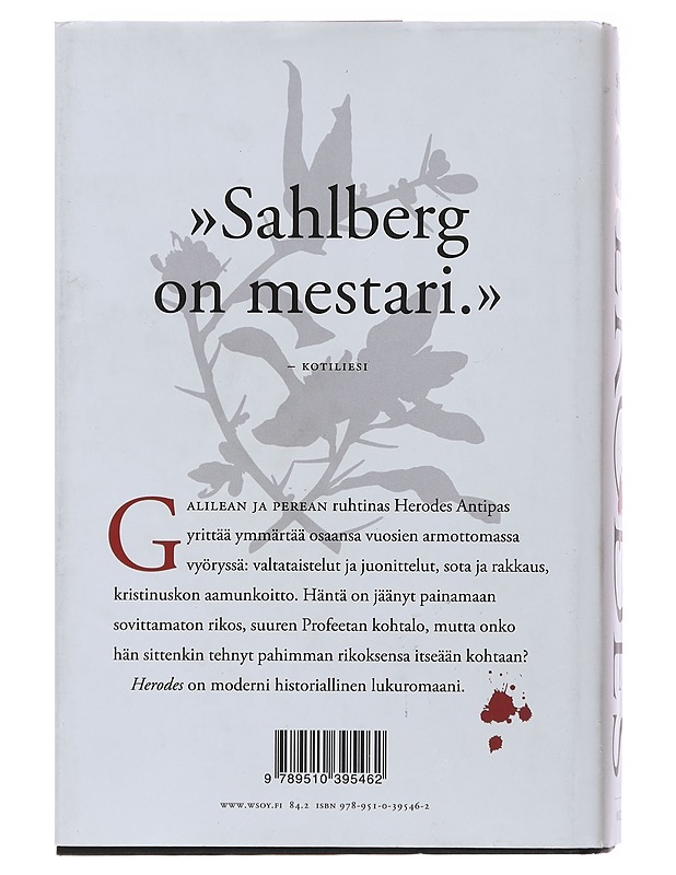 Herodes : romaani - Asko Sahlberg - Romaanit ja novellit - 10105480198 - 1