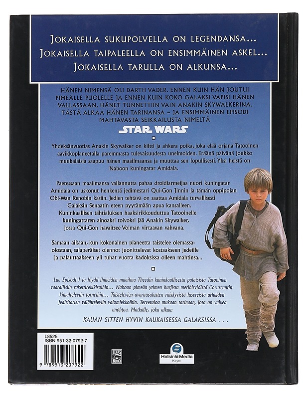 Star wars episodi 1 : pimeä uhka - Bohm, Jani - Romaanit ja novellit - 10105480203 - 1