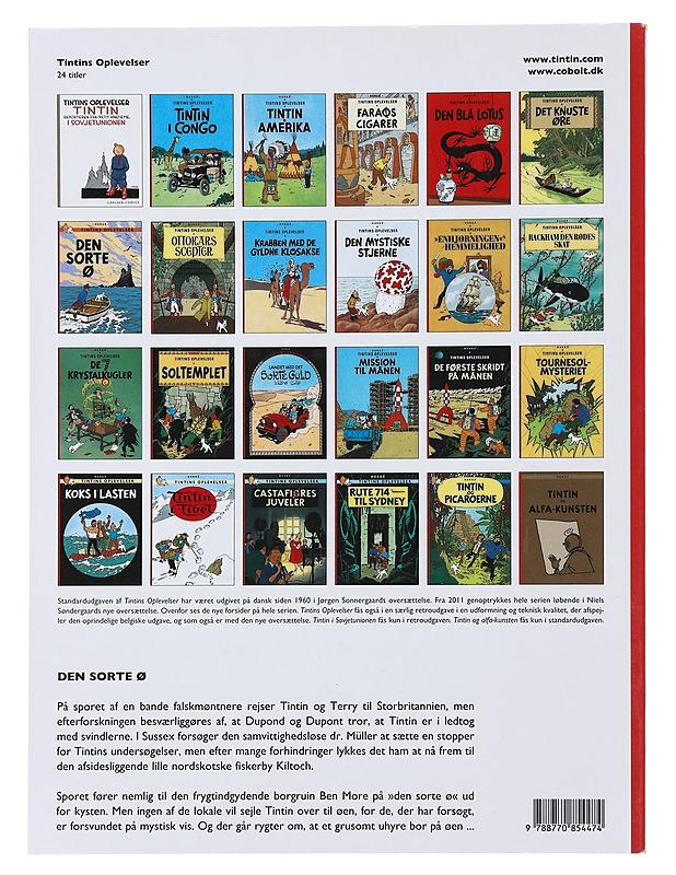 Tintin Oplevelser : Den sorte Ø - Herge - Lastenkirjat - 10105480209 - 1