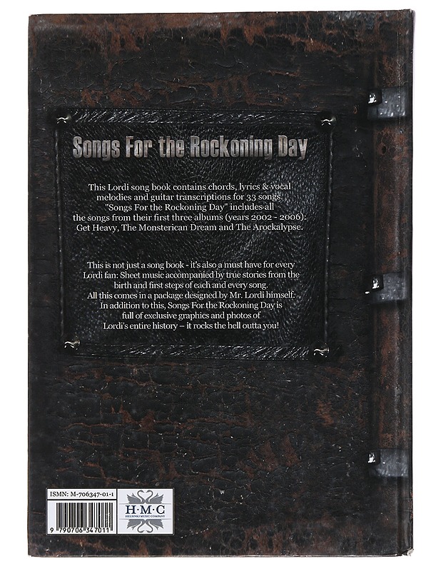 Songs for the Rockoning day 1st edition - Mr. Lordi - Harrastekirjat - 10105480214 - 1