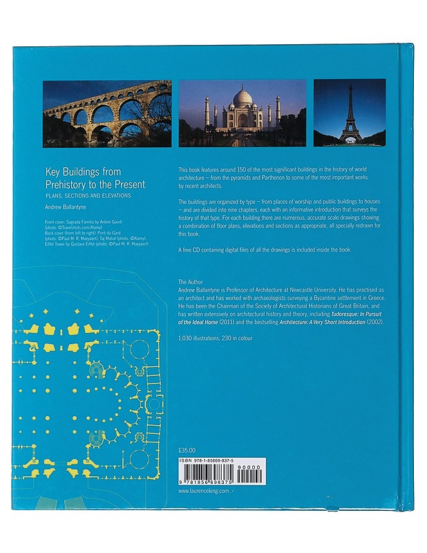 Key Buildings from Prehistory to the Present: Plans, Sections and Elevations - Ballantyne, Andrew - Tietokirjat ja oppaat - 10105480242 - 1