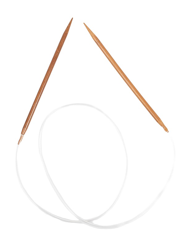 Bambu pyöröpuikot, 4,5 mm / 80 cm - Käsityö - 10105480284 - 0