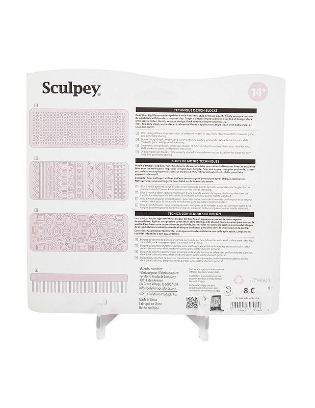SCULPEY Technique design blocks -setti, 4 osaa - Askartelu - 10105480507 - 1